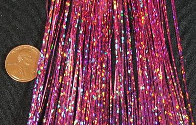 SPARKLING PINK / ROZE GLITTER HAIR TINSELS